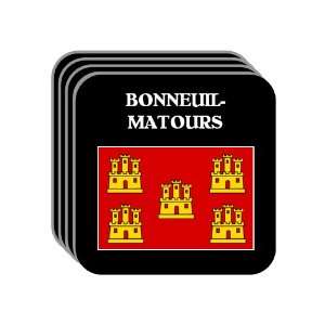 Poitou Charentes   BONNEUIL MATOURS Set of 4 Mini Mousepad Coasters