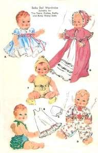 VINTAGE 19 21 DY DEE BABY DOLL CLOTHES Pattern 2001  