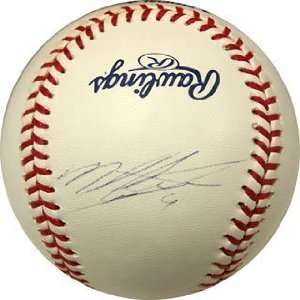  Miguel Tejada Autographed / Signed Baseball (Side Panel 