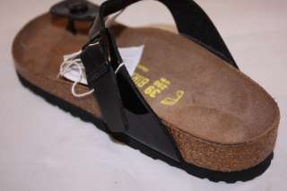 Birkenstock Sandals Flip Flops Womens Shoes Comfort Leather Black 39 