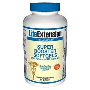 Life Extension Super Booster with Advanced K2 Complex Softgels, 60 