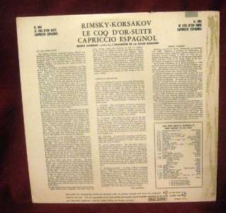 33 LP Record Rimsky Korsakov Golden Cockerel Suite Le Coq DOR 