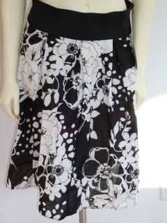 NWT Anthropologie LAPIS Skirt black and white M 8 10  