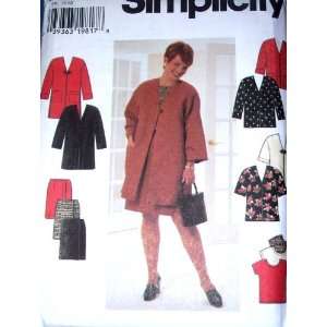  Simplicity Sewing Pattern 7471 Womens Plus Coat or Jacket, Top 