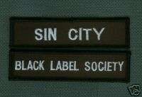 BLACK LABEL SOCIETY SIN CITY BLS FAN CLUB PATCH SET  