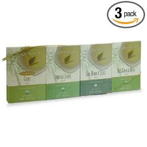 Davidsons Tea Green Sampler Teas 4 Count Boxes (Pack of 3)