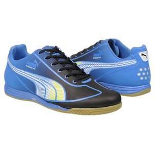 NEW MEN PUMA SPEED STAR FADE BLACK BLUE WHITE LIME PUNCH INDOOR SOCCER 