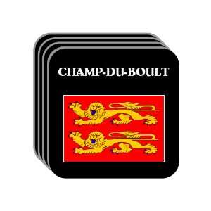   )   CHAMP DU BOULT Set of 4 Mini Mousepad Coasters 