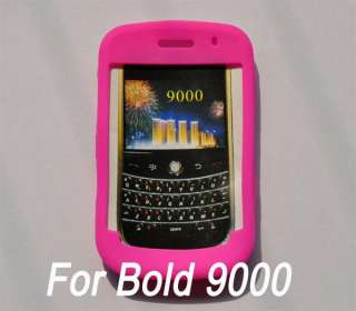 Silicone Case Skin Cover for Blackberry Bold 9000 Pink  