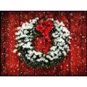  Snowy Christmas Wreath Postage Stamps