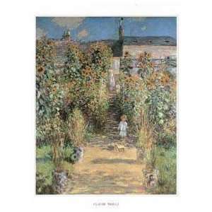    Artist S Garden, Vetheuil, W Boy Poster Print
