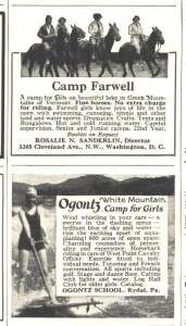 1927 ad c ogontz camp camp farwell  