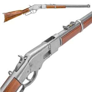  Western Rifle With Lever Action and Gray Finish Sports 