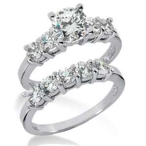 Platinum Diamond Engagement Bridal Set 2.35ctw. 4007 PLATENBR 143 