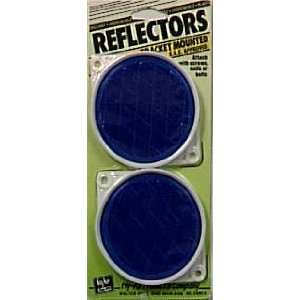  Reflectors, Nail On, Bracketed, Blue, 3 1/4, Package Of 2 
