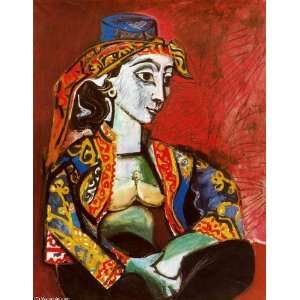     Pablo Picasso   32 x 42 inches   Jacqueline in Turkish Dress 1