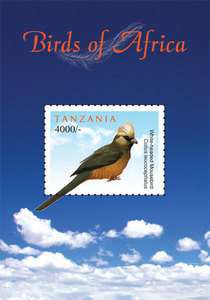 Tanzania Fauna Bird BIRDS OF AFRICA S/S new issue  