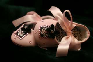 Pink Baby Shoes Designed and Blinged Out  