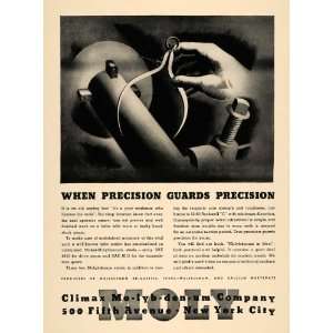  1941 Ad Climax Molybdenum Co Nickel Steel Products Tool 