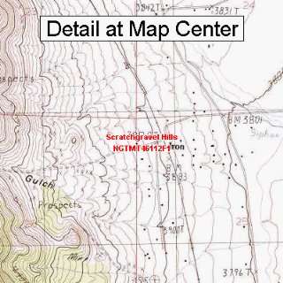  USGS Topographic Quadrangle Map   Scratchgravel Hills 