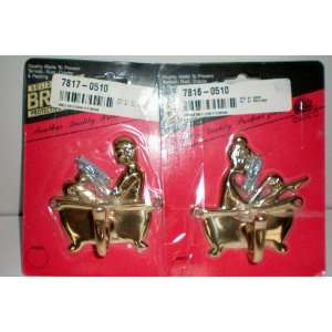 Sold Brass Male Bath Hook and Female Bath Hook    4 Height    Quality 