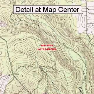  USGS Topographic Quadrangle Map   Mahaffey, Pennsylvania 