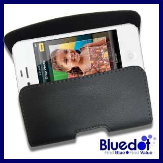 LEATHER CASE BELT CLIP COVER SKIN POUCH for IPHONE 4S  