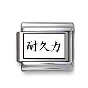 Kanji Symbol Endurance Italian charm Jewelry