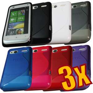 3x Soft Crystal TPU Gel Case for HTC Radar 4G C110e  