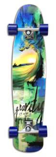Gravity Skateboards Stained Glass Complete Longboard Carve 39  
