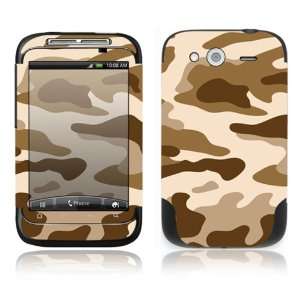  HTC WildFire S Decal Skin Sticker  Brown Camouflage 