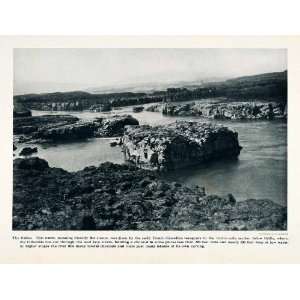 1912 Print Columbia River Dalles Celilo Lava Strata Channel Pacific 