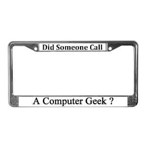 Computer Geek Occupations License Plate Frame by 