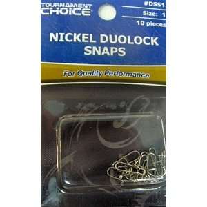  Tournament Choice Size 1 Nickel Duolock Snaps   10 pack 