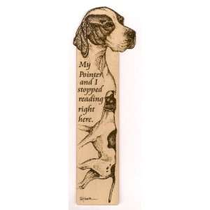  Pointer Laser Engraved Dog Bookmark