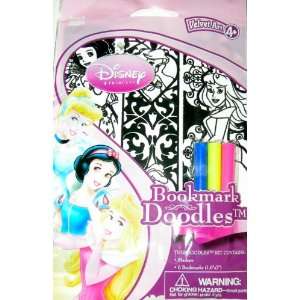  Disney Princess Marker Velvet Doodle Bookmarks Kit Toys & Games