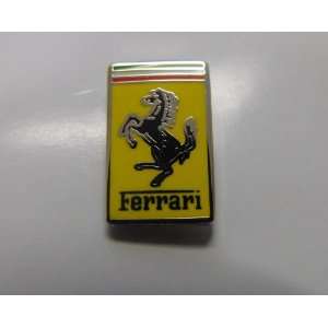  NEW Official Ferrari Shield Rectangle Lapel Pin 1.5 in X 