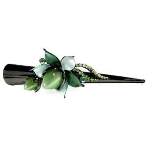  The Laurel Green Stone Alligator Hair Clip Jewelry Beauty