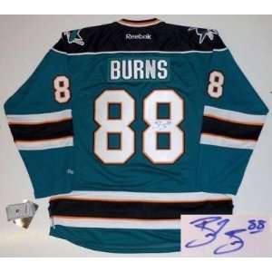 Brent Burns Autographed Jersey   San Jose Sharks Real Rbk