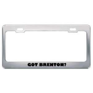  Got Brenton? Boy Name Metal License Plate Frame Holder 