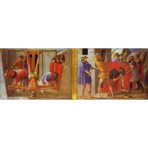  FRAMED oil paintings   Masaccio di San Giovanni   24 x 8 