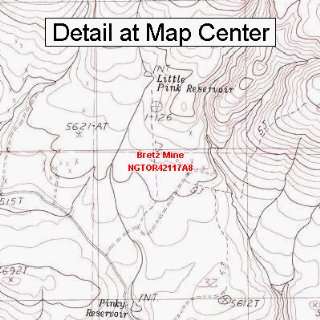   Topographic Quadrangle Map   Bretz Mine, Oregon (Folded/Waterproof