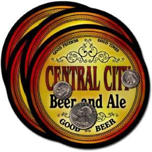 Central City, NE Beer & Ale Coasters   4pk Everything 