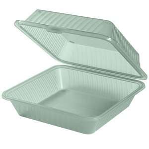 Jade Green GET EC 10 Reusable Eco Takeouts Containers 9 x 9 x 3 1/2 