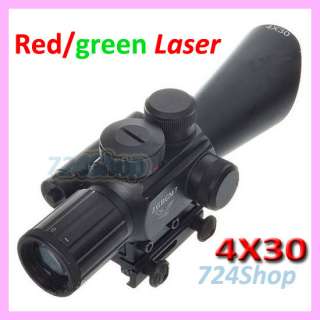   Zooming Tactical 5MW Green Red Laser Rifle Scope Sight Mounts  