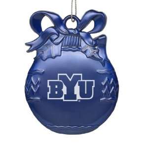  Brigham Young University   Pewter Christmas Tree Ornament 