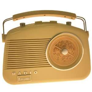  Brighton Retro Styled Radio Beige Electronics