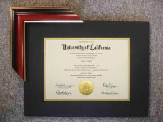 Diploma Mahogany red cherry Frame Mat University C55  