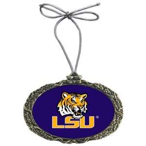  LSU Tigers   Classic Logo   Nickel Holiday Ornament 
