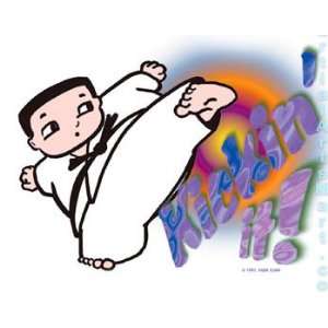  Martial Arts T shirt   Kicking It (White T shirt)   CHL 